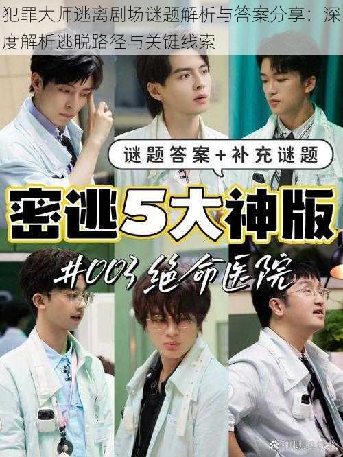 犯罪大师逃离剧场谜题解析与答案分享:深度解析逃脱路径与关键线索